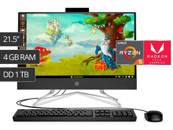 HP 22-DD0022LA All-in-One 22/RYZEN 5 3500U    