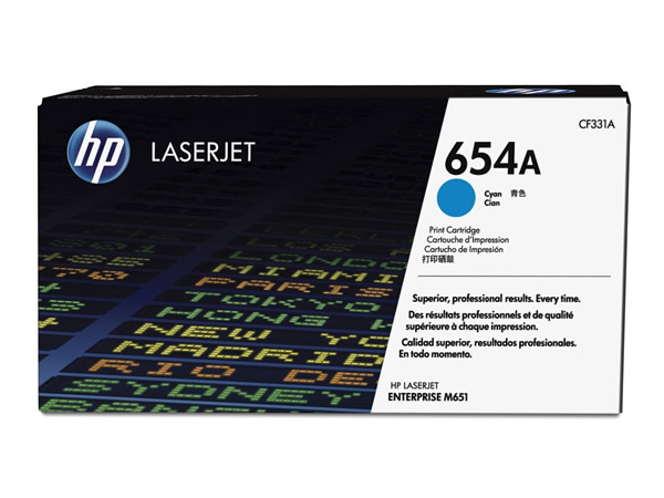 HP 654A Cian 