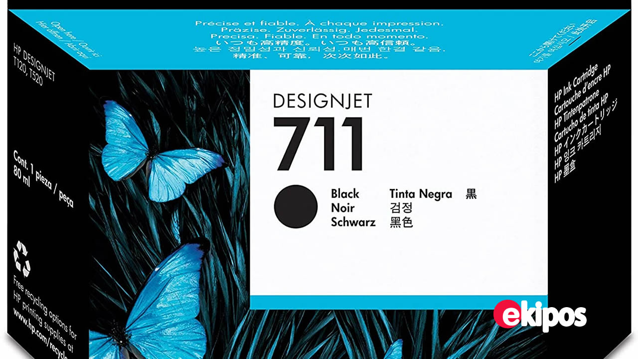 HP 711  Negra   