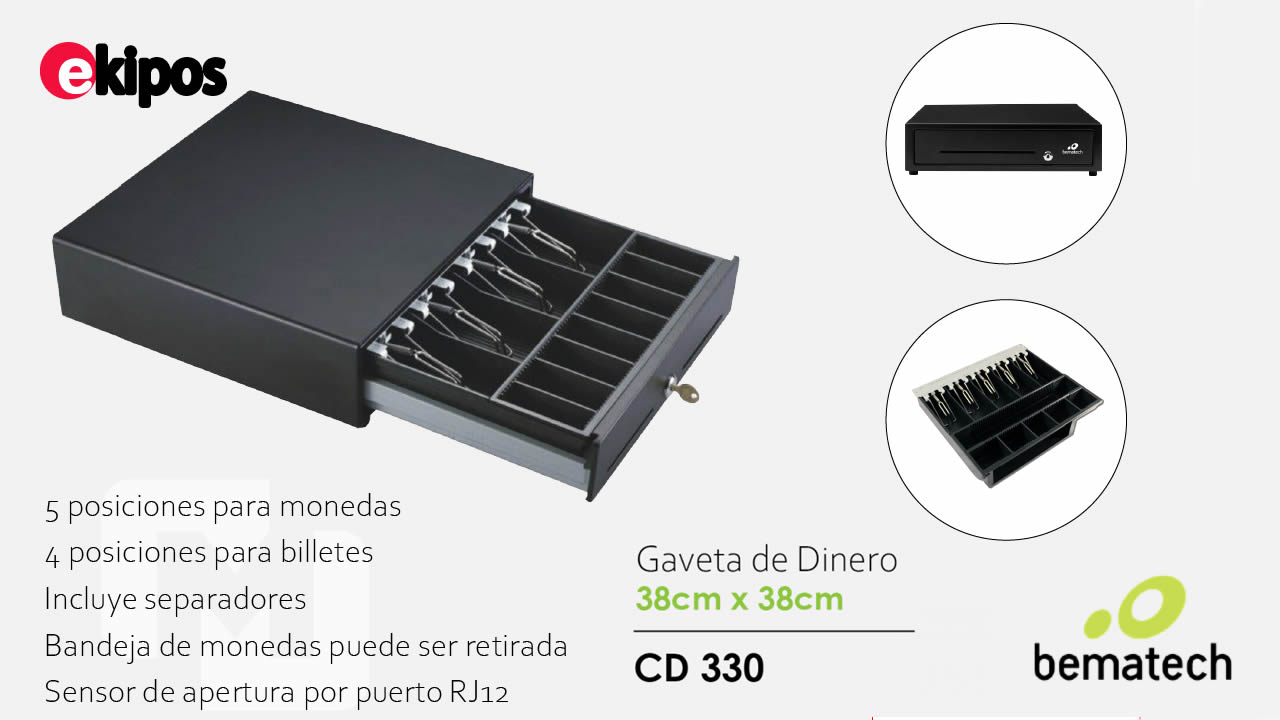Bematech CD330 Cajón de Dinero    