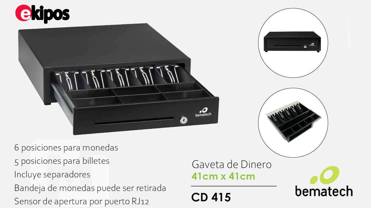 Bematech CD415 Gaveta electrónica para dinero     