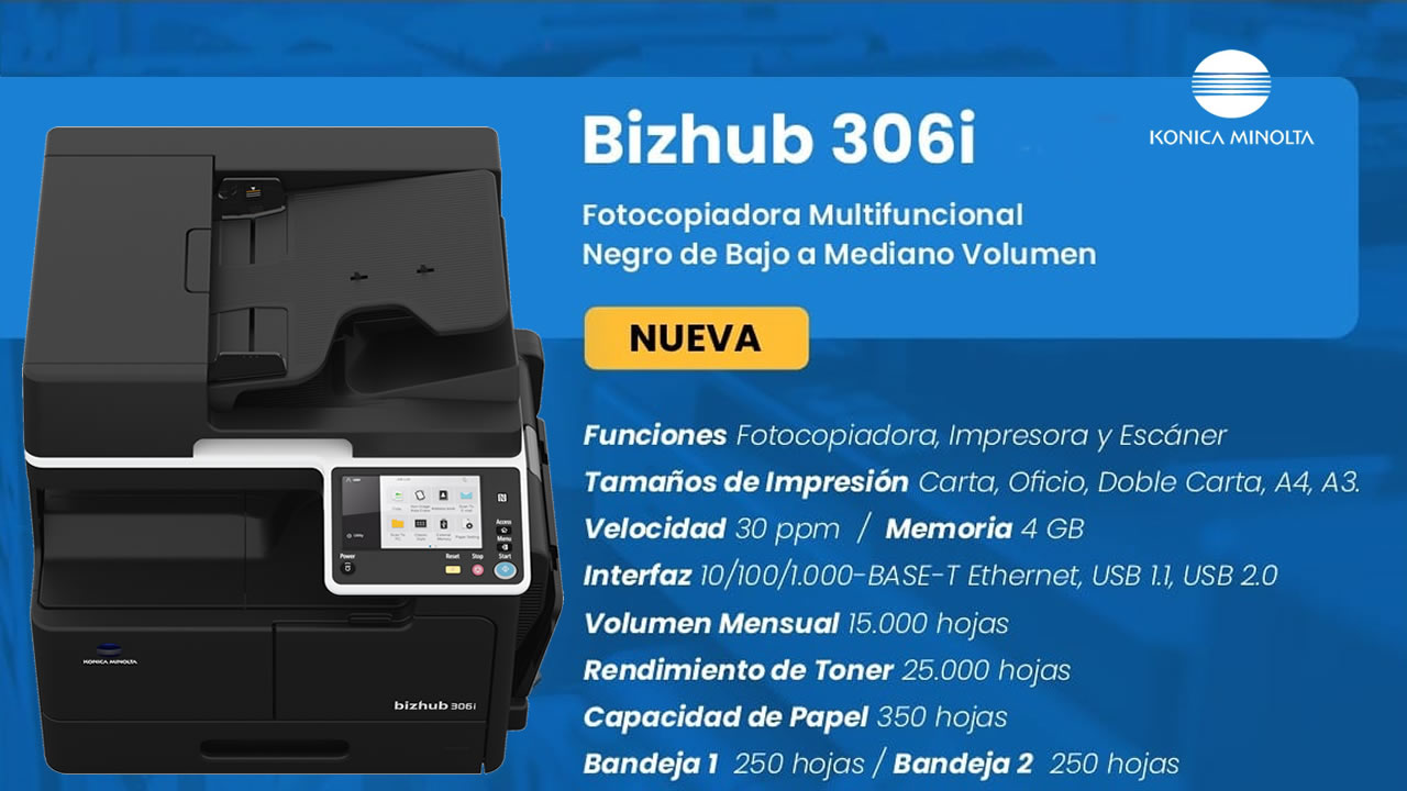 KONICA MINOLTA Bizhub 306i - Básico
