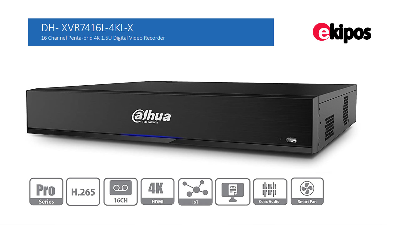 Dahua XVR7416L-4KL-X  16 Channe