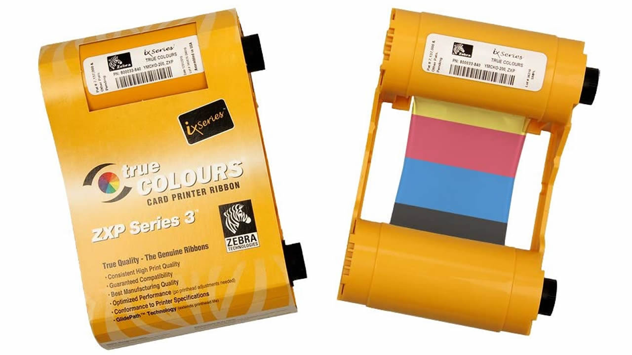 Zebra Ribbon YMCKOK  ZXP3  230 impresiones    