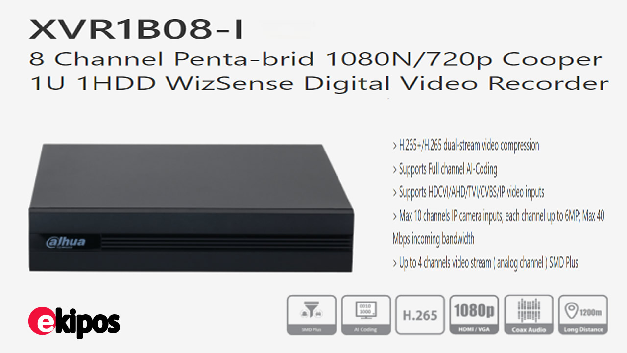 Dahua XVR1B08-I 