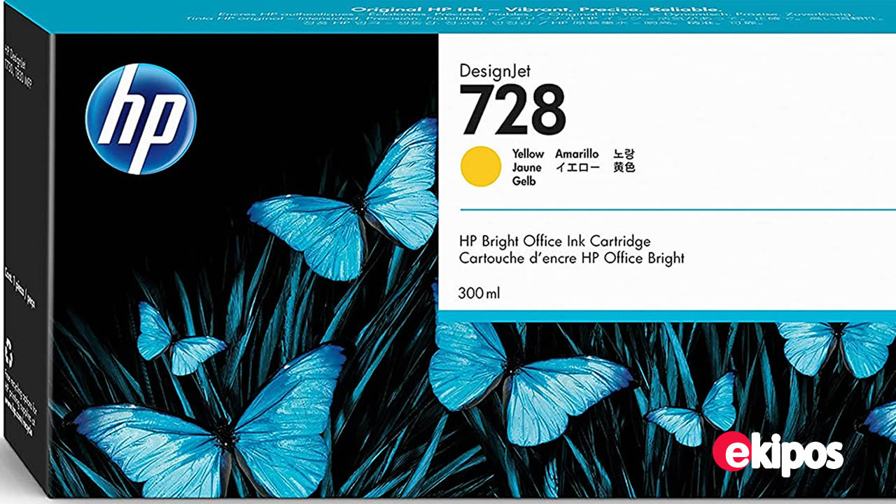 HP 728 Yellow  DesignJet de 300 ml   