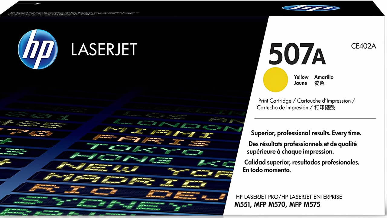 HP 507A  Yellow  