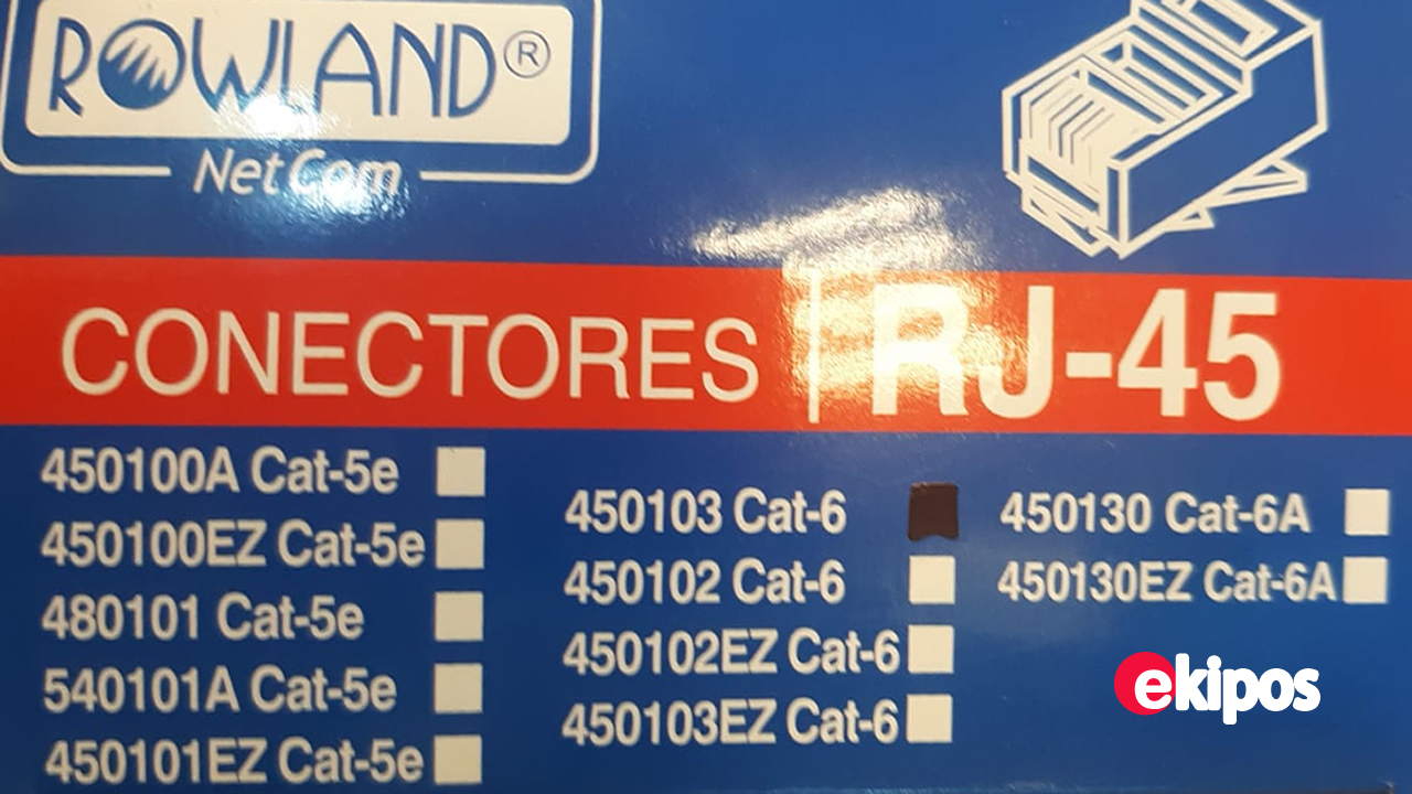 Rowland Cat 6 RJ45 Connector   - Caja 100Und.   