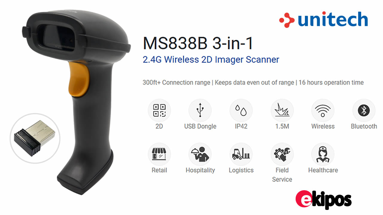 Unitech MS838B 3-in-1