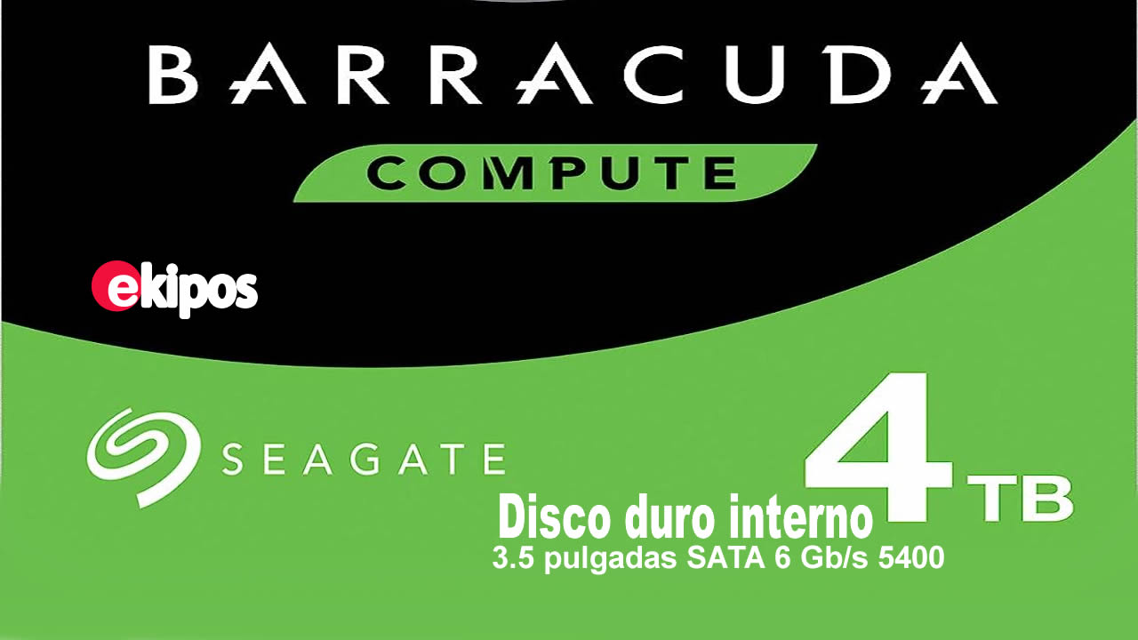 Seagate Barracuda 4TB 3.5 Pulg.       