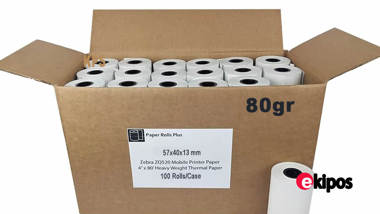 OEM ROLLOS DE PAPEL TÉRMICO EN BLANCO 79X45x13 80GR - CAJA DE 100 UNID.  