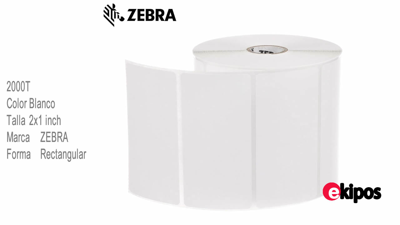 Zebra Z-Perform 2000T  2x1 Pulg 1000 Unid     