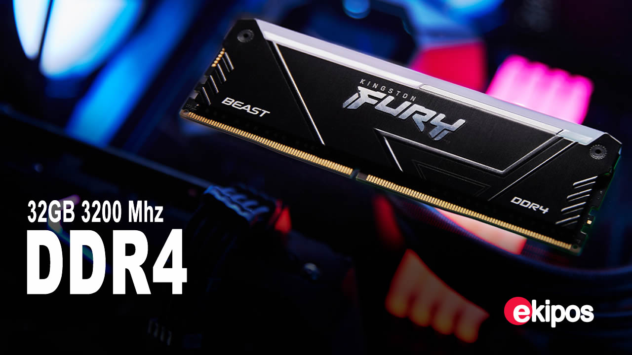 KINGSTON HYPERX  FURY BEAST 32GB 3200 MHz.        