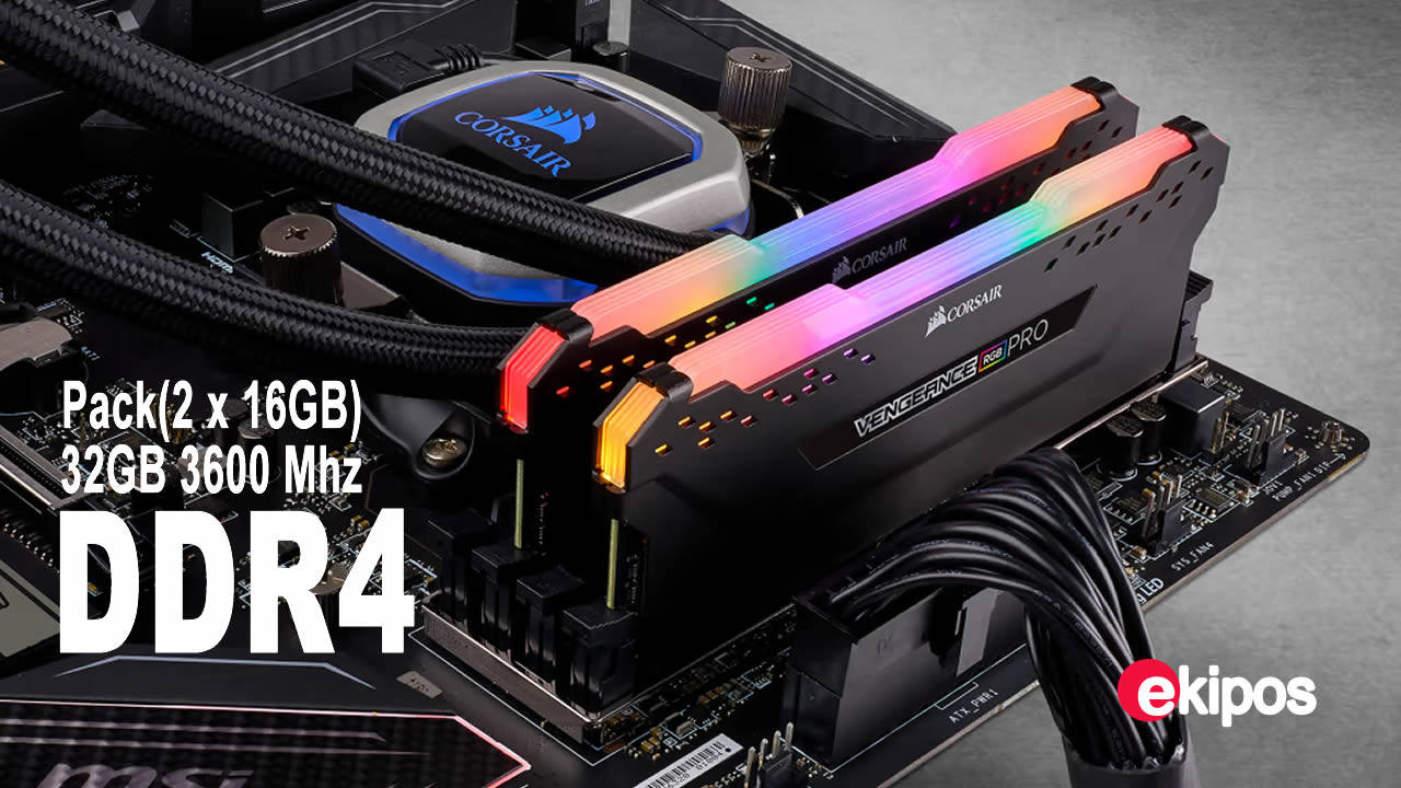Corsair VENGEANCE® RGB PRO 32GB (2 x 16GB) DDR4 DRAM 3600MHz 