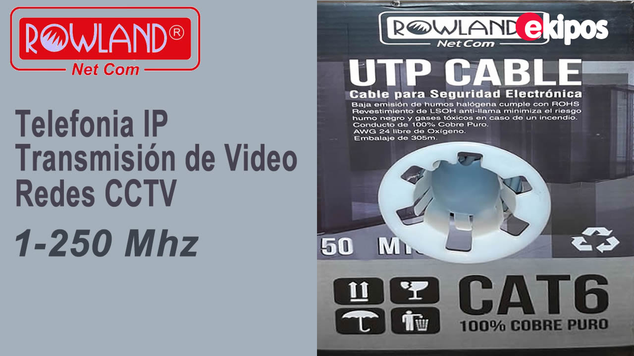 Rowland UTP CABLE CAT6 CATEGORIA 6 - 305 metros  