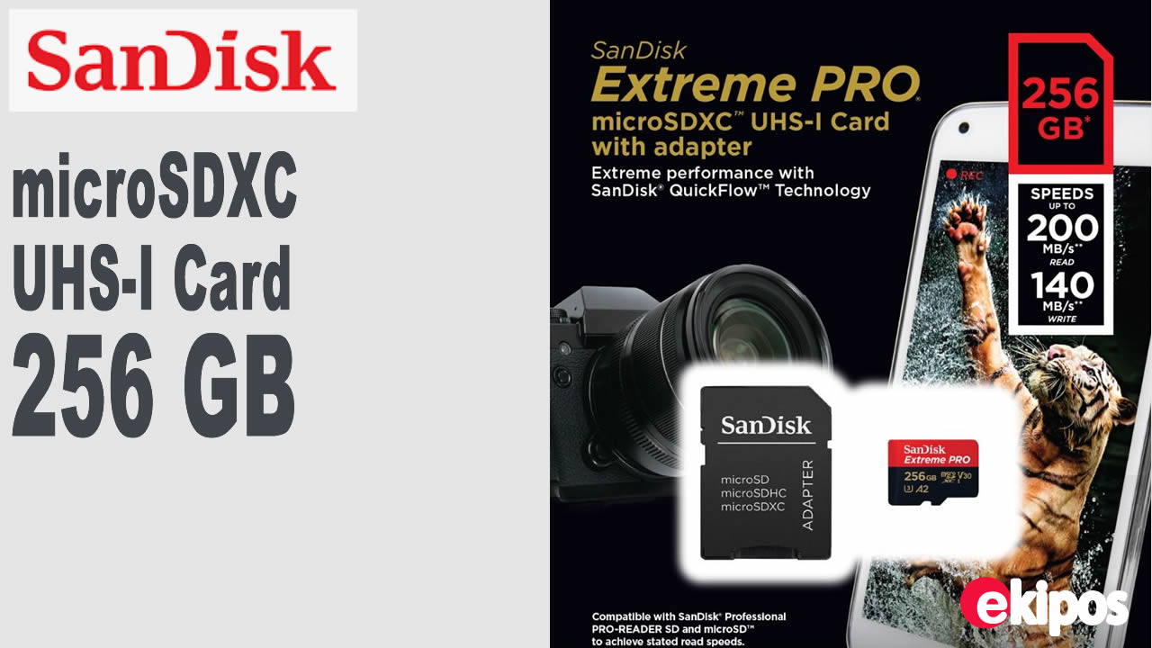 SanDisk Extreme Pro Micro SDXC UHS-I 256GB 200/140 