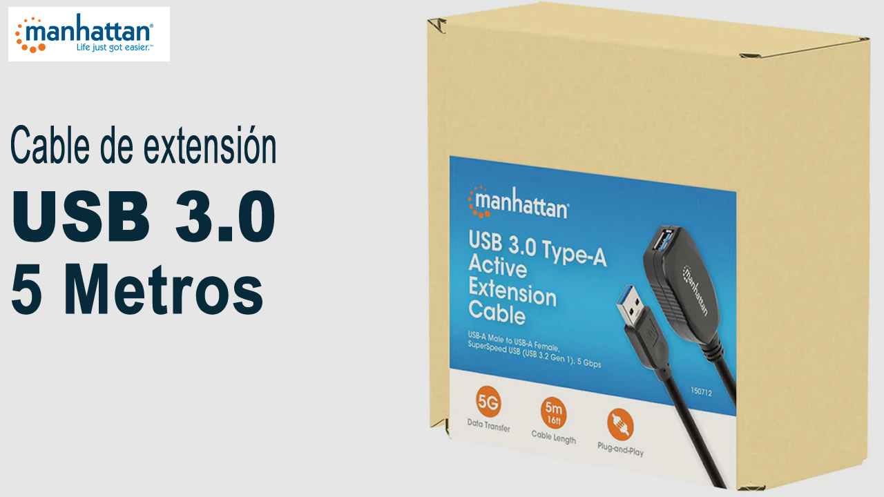 Manhattan Cable de extinsión USB 15 Metros 