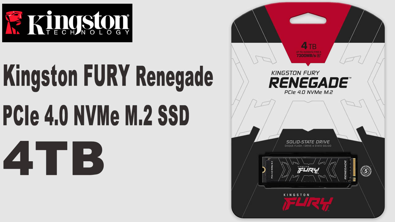 KINGSTON FURY Renegade PCIe 4.0 NVMe M.2 SSD - 4TB