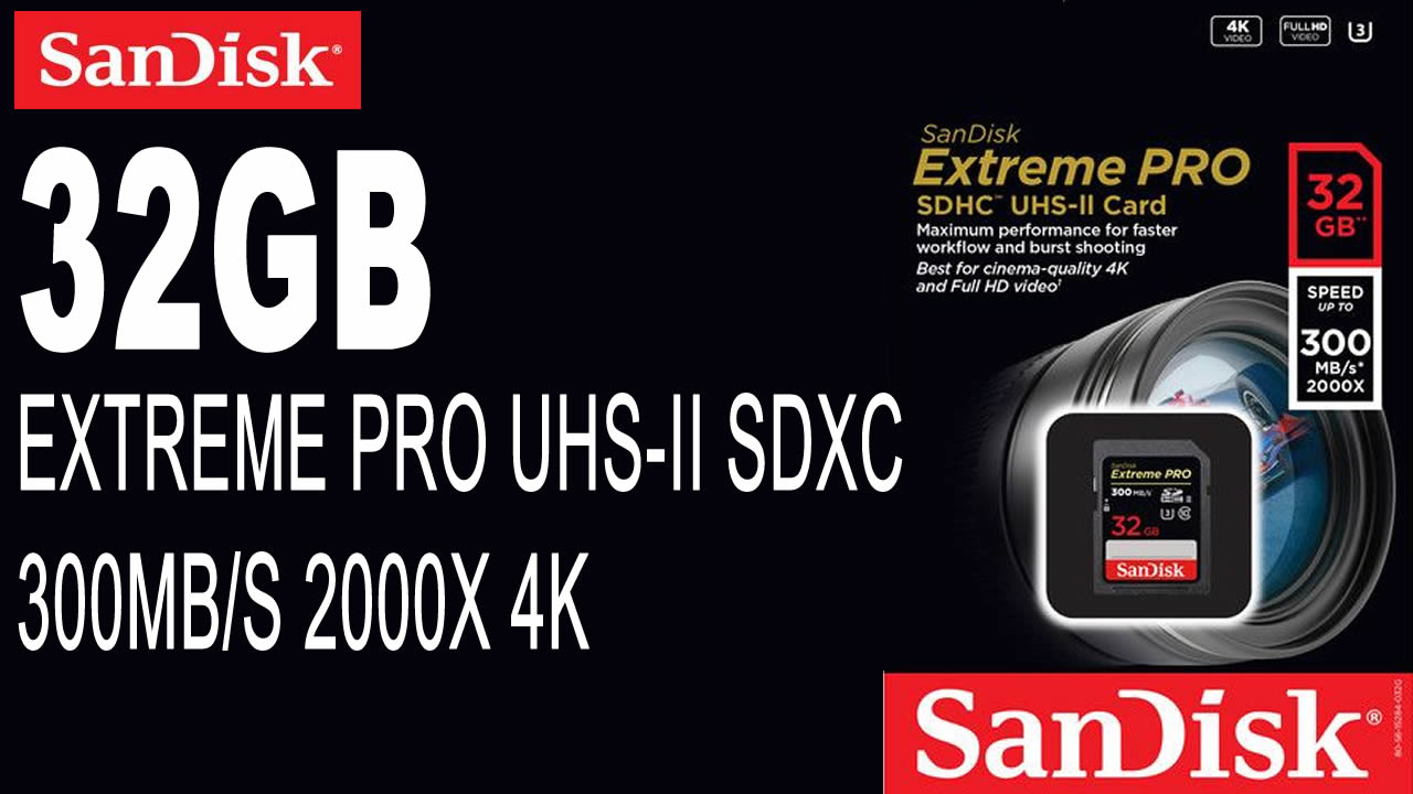 SanDisk Extreme PRO SDHC™ y SDXC™ UHS-I - 32GB