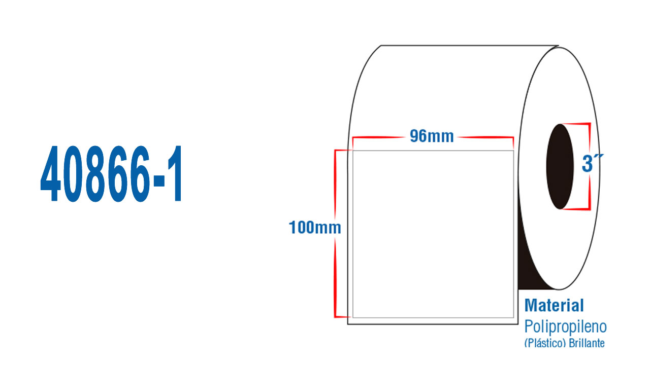 OEM 40866-1 Rollo super gloss 96mm 40M CWK   