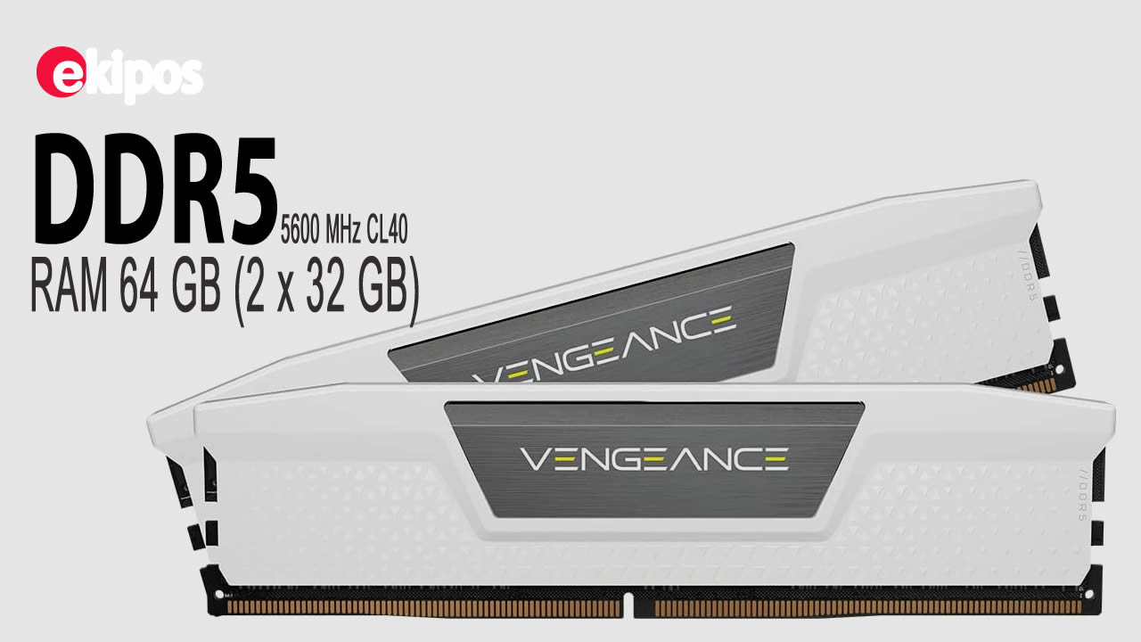 Corsair VENGEANCE® RGB DDR5 RAM 64 GB (2 x 32 GB) 5600 MHz  