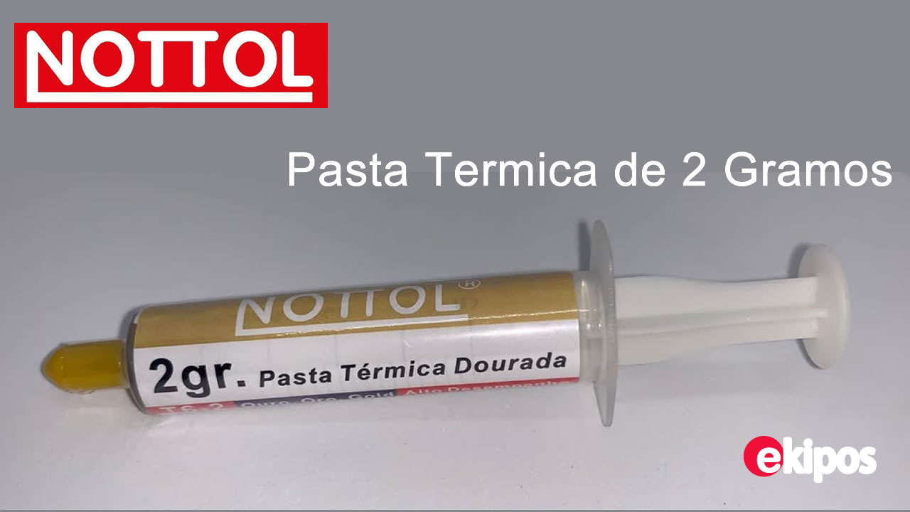 Nottol T6-2 Pasta Térmica 2gr Dourada 