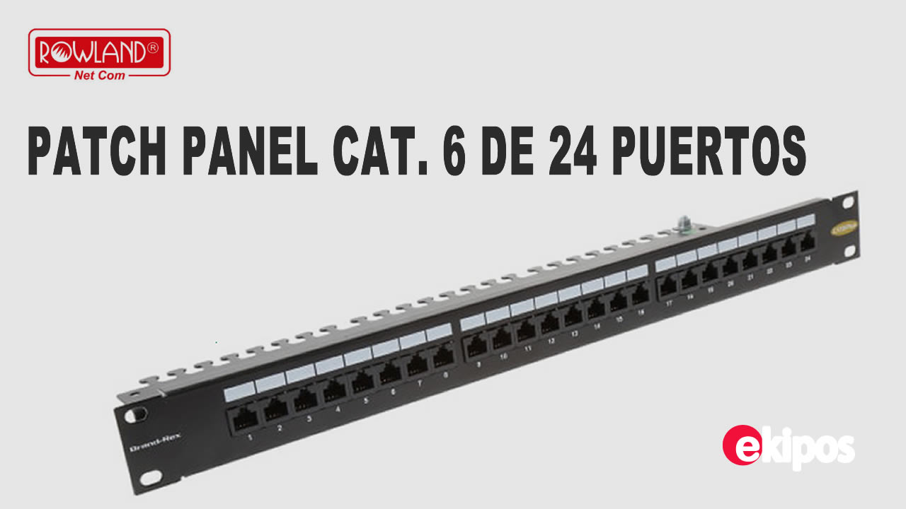 Rowland Patch Panel 24 puertos Categoría 6A
