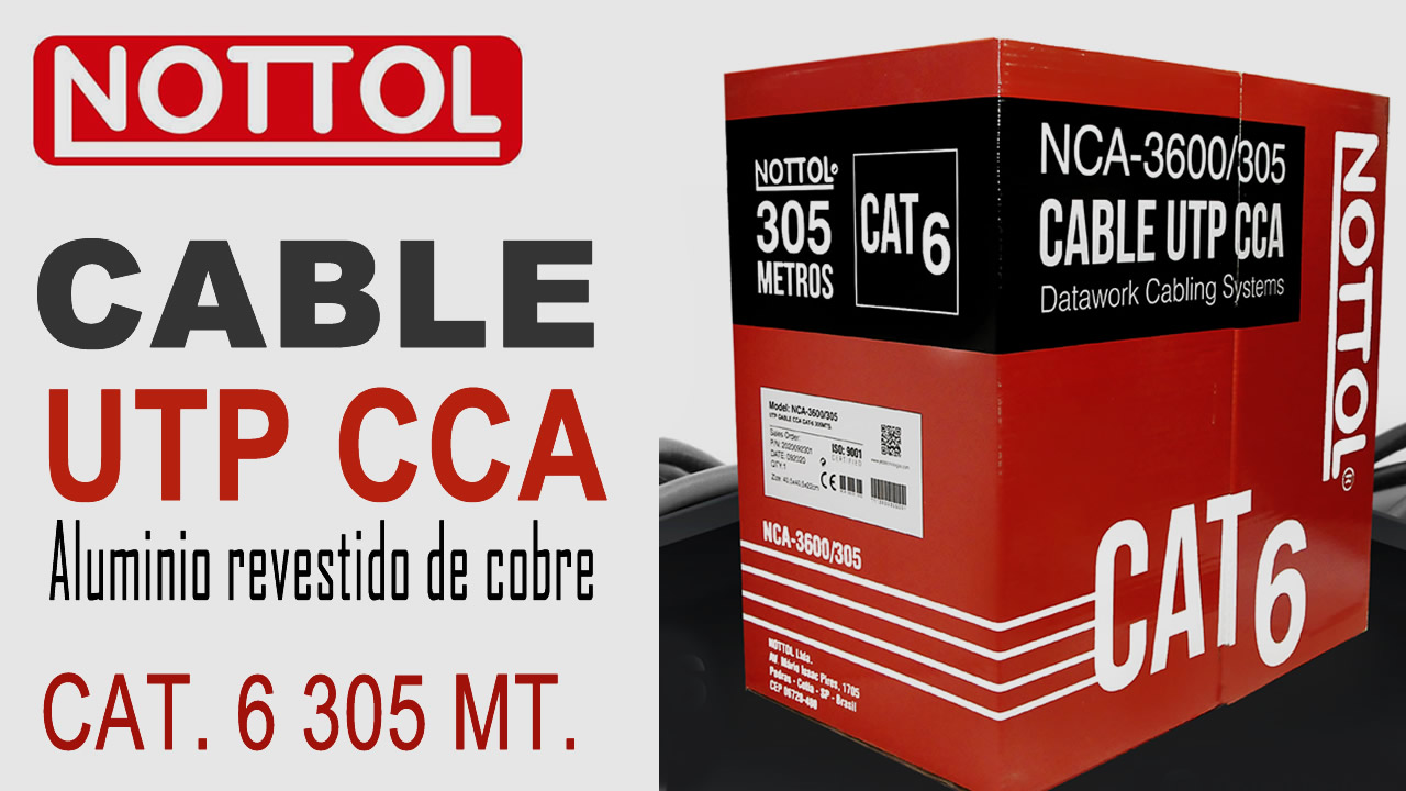 Nottol Cable UTP CCA cat 6  - 305 mt.   