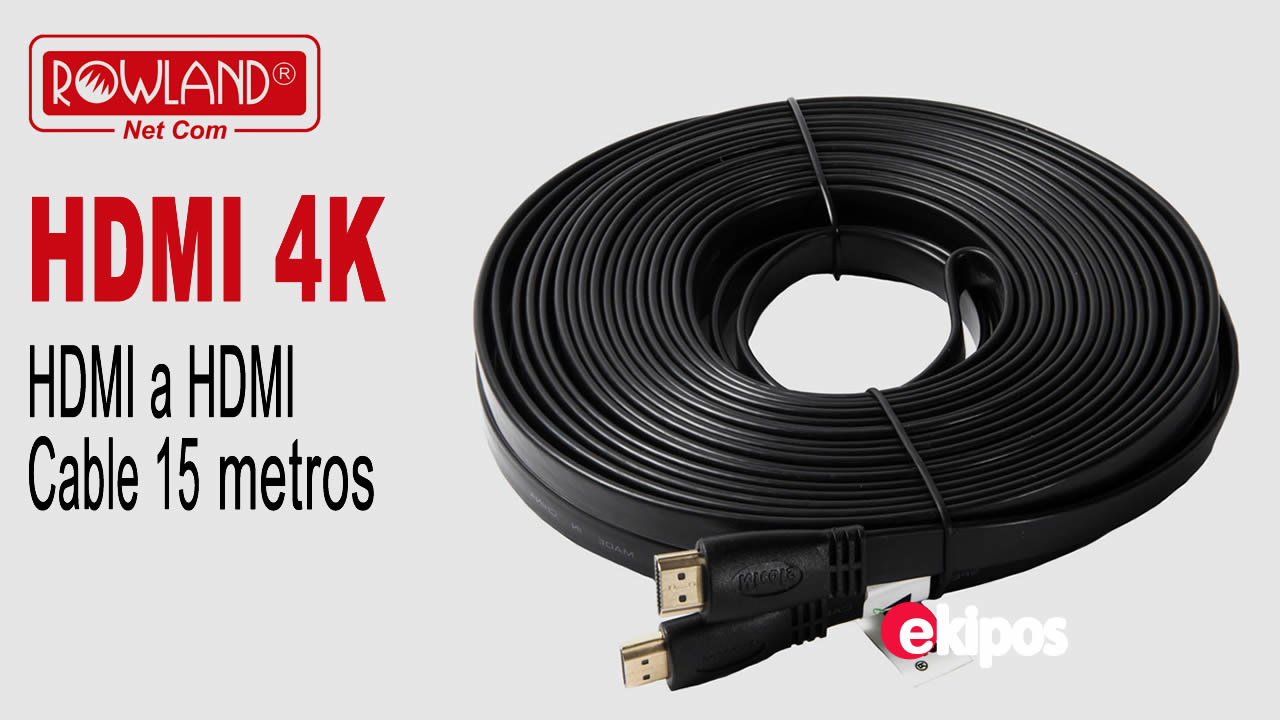 Rowland Cable HDMI 4K 15 Metros  HDMI a HDMI     