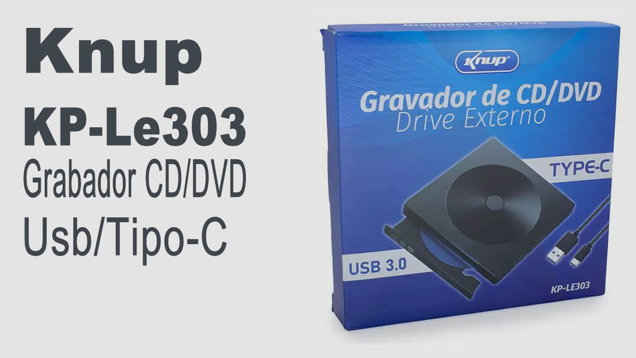 KNup KP-Le303 Grabadora CD/DVD  