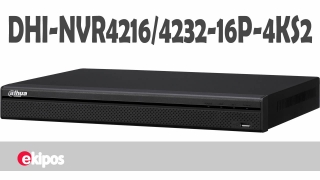 DAHUA  DHI-NVR4216/4232-16P-4KS2  16/32 Channel 1U 16PoE 4K & H.265 Lite Network Video Recorder 