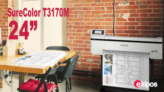Epson SureColor T3170M 24 pulgadas,  ultra-fast, compact Printer, Integrated Wireless & Wi-Fi Direct® connectivity, 600dpi Scanner, CAD, Blueprints, Engineering, Graphics, Multifunction, Plotter 