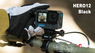 GoPro HERO 12 Black - Cámara de acción impermeable con video HDR de 5.3K, fotos de 27 MP, sensor de imagen de 1/1.9 pulgadas, transmisión en vivo, cámara web    