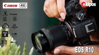 Canon EOS R10- Cámara mirrorless, 24.2 MP, compacta/ligera; video 4K, procesador de imagen DIGIC X, disparo de alta velocidad/seguimiento y detección de sujetos, p/creadores de contenido   