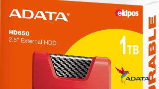 ADATA Disco Duro Externo HDD HD650, 1 TB, Negro USB 3.1 