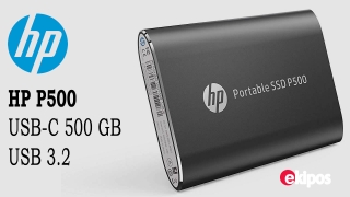 HP P500 Unidad de estado sólido externa USB-C de 500 GB USB 3.2 Gen 1 Tipo C SSD hasta 420MB/s SSD Disco duro externo Almacenamiento portátil