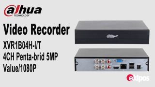 DAHUA DH-XVR1B04H-I/T - DVR de 4 canales 5MP Lite WizSense y H.265+/ HDCVI X PLUS/ Soporta 4 Canales + 2 IP o Hasta 6 Canales IP/ Audio Bidireccional en los 4 Canales/ SMD Plus