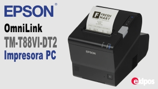 Epson TM-T88VI-DT2 con PC integrado, 350 mm/sec, Celeron 3965U 2.20 GHz, 128GB SSD, 80 mm  